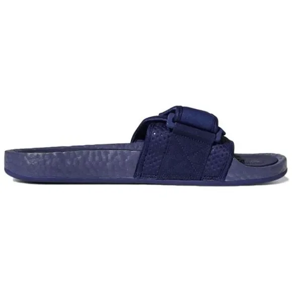 NEW Kid\'s Size 05 ADIDAS Pharrell x Boost Slides \'Night Sky\' Silpper Blue FY6142 Adidas Human Race Pharrell Williams Blue ? Chancletas HU  main image 2